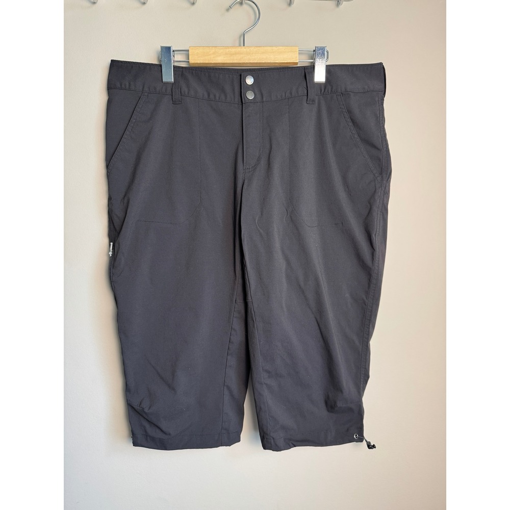 Columbia Women's Hiking Capris Gray 16 Gorpcore Outdoor Trail Adventure Granola